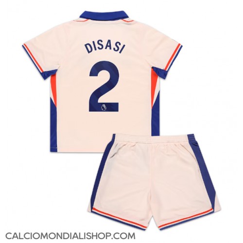 Maglie da calcio Chelsea Axel Disasi #2 Seconda Maglia Bambino 2024-25 Manica Corta (+ Pantaloni corti)